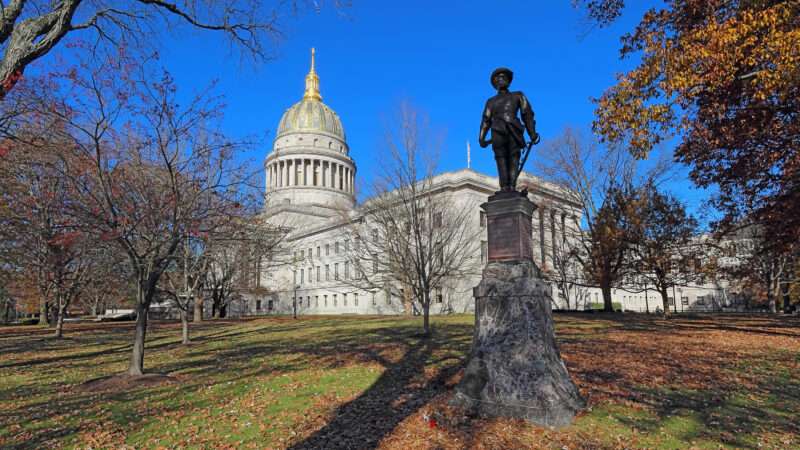 Statue outside the West Virginia Capitol