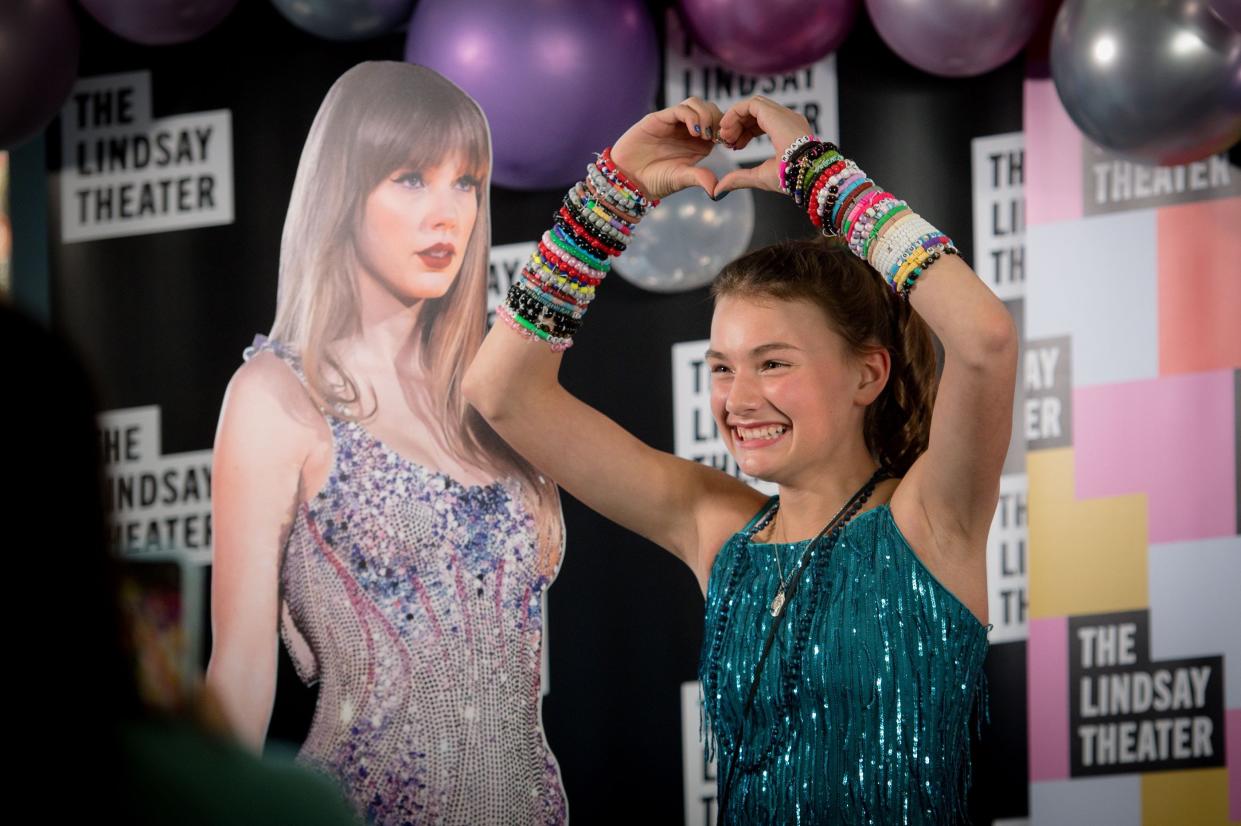 Scenes from the Taygate Party at the Lindsay Theater in Sewickley, celebrating the sold-out opening of Taylor Swift's concert film.