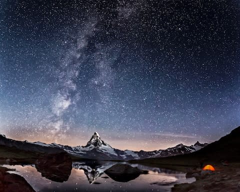 The Milky Way over the Matterhorn - Credit: istock