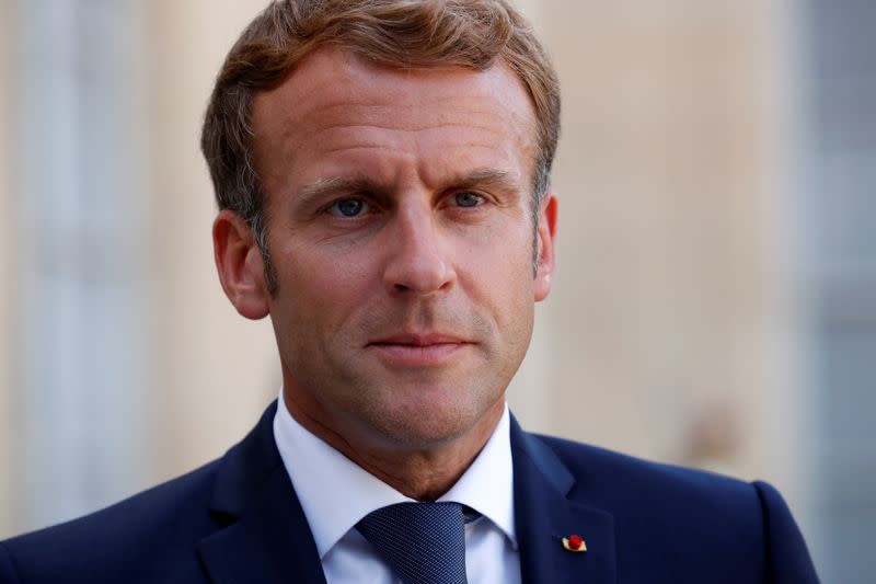 FILE PHOTO: French President Macron meets Chile's President Pinera at the Elysee Palace in Paris