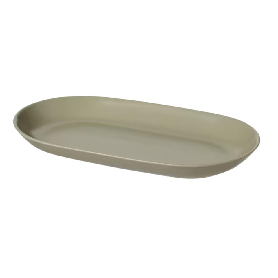 Green serving plate