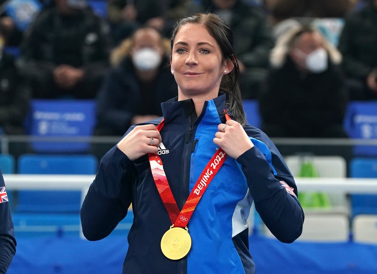 Eve Muirhead won Olympic gold in Beijing  (Andrew Milligan/PA)