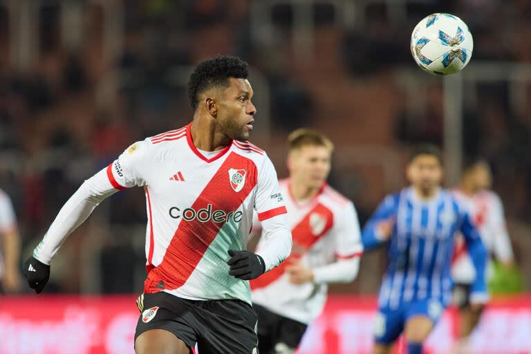 Miguel Borja volvió a marcar y sigue siendo lo único positivo de River; el colombiano anotó los últimos ocho goles del equipo, un récord.