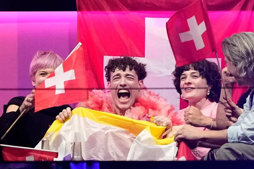 Nemo of Switzerland wins the Eurovision Song Contest in Malmo, Sweden
