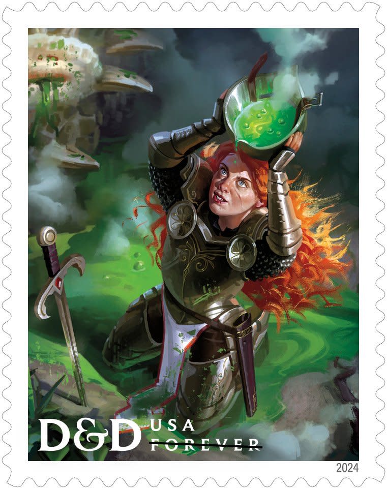 Bring DUNGEONS & DRAGONS to Your Letters in 2024 with These Stamps