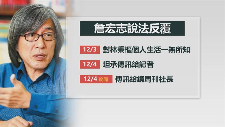 被爆替林秉樞施壓爆料週刊　詹宏志:沒有逾越分寸