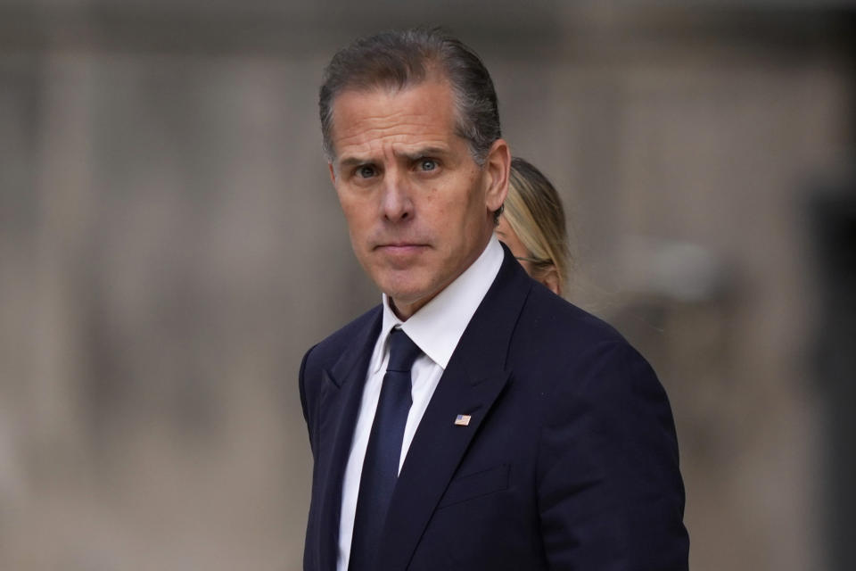 Hunter Biden departs from federal court, Tuesday, June 4, 2024, in Wilmington, Del. (AP Photo/Matt Slocum)