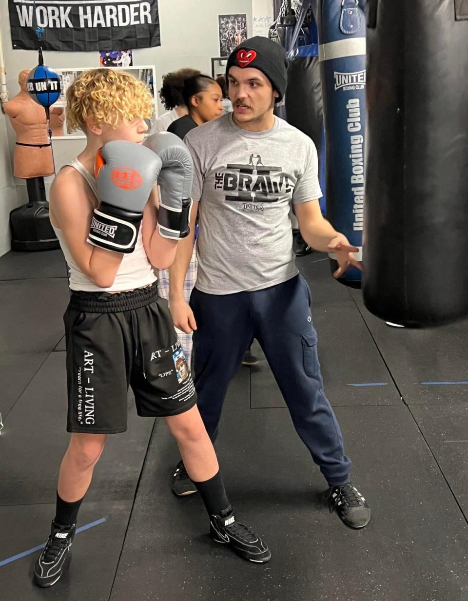 A young boxer works out at United Boxing Club in Canton. The gym will hold The Brawl II, an amateur boxing event set Saturday at the Canton Memorial Civic Center.