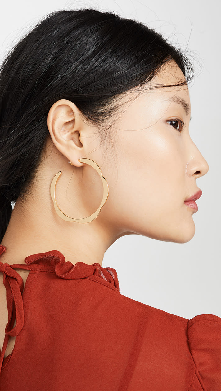 STYLECASTER | Hoop Earrings So Truly Massive You Could Probably Fit Your Head Through Them