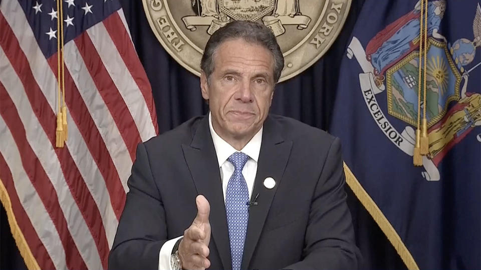 New York Gov. Andrew Cuomo announces his resignation on Tuesday, amid sexual harassment allegations.