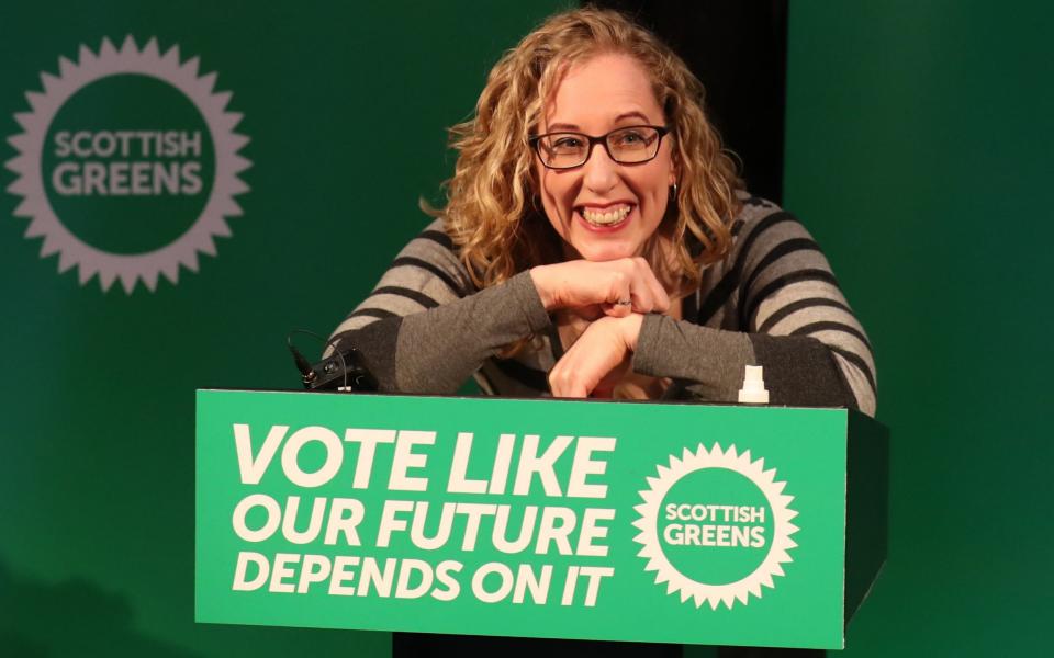 Alex Salmond claimed Lorna Slater of the Scottish Greens was scared to talk about independence - Andrew Milligan/PA