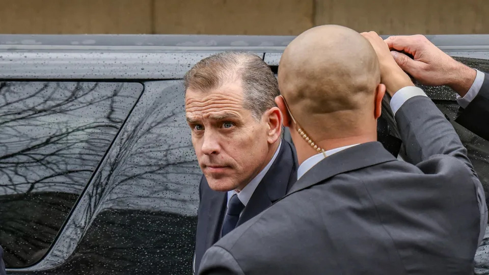 Hunter Biden arrives for a closed-door deposition on Feb. 28, 2024, in Washington, D.C.