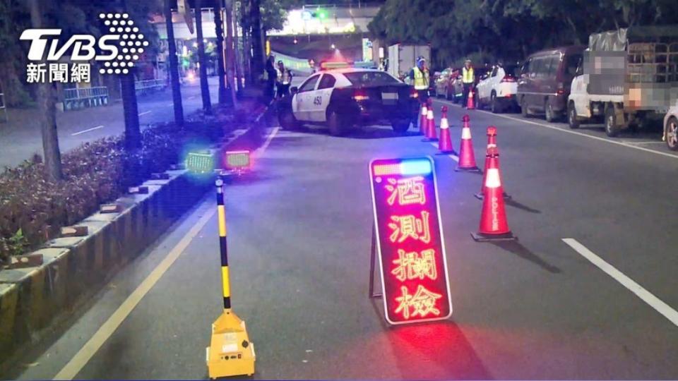 警方已加強攔檢遏止酒駕維護道路安全。（圖／TVBS資料畫面）