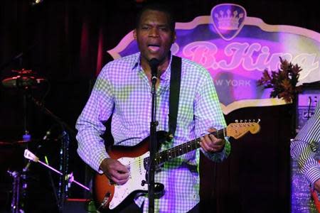 American blues guitarist and singer Robert Cray performs during a concert at B.B. King in New York March 29, 2014. REUTERS/Eduardo Munoz