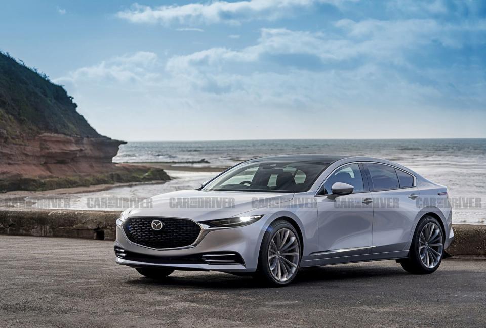 <p>For its next mid-size sedan, Mazda plans to adopt the blueprint of a full luxury model and hang a lower price on it. The next-generation <a href="https://www.caranddriver.com/mazda/mazda-6" rel="nofollow noopener" target="_blank" data-ylk="slk:Mazda 6;elm:context_link;itc:0;sec:content-canvas" class="link ">Mazda 6</a>, which should be on sale by the end of 2022, is set to get a full Bavarian, transitioning to a longitudinal-engine platform with rear-wheel drive and an inline-six.</p><p><a class="link " href="https://www.caranddriver.com/news/a32109038/mazda-6-rwd-confirmed-2022/" rel="nofollow noopener" target="_blank" data-ylk="slk:What We Know So Far;elm:context_link;itc:0;sec:content-canvas">What We Know So Far</a></p>