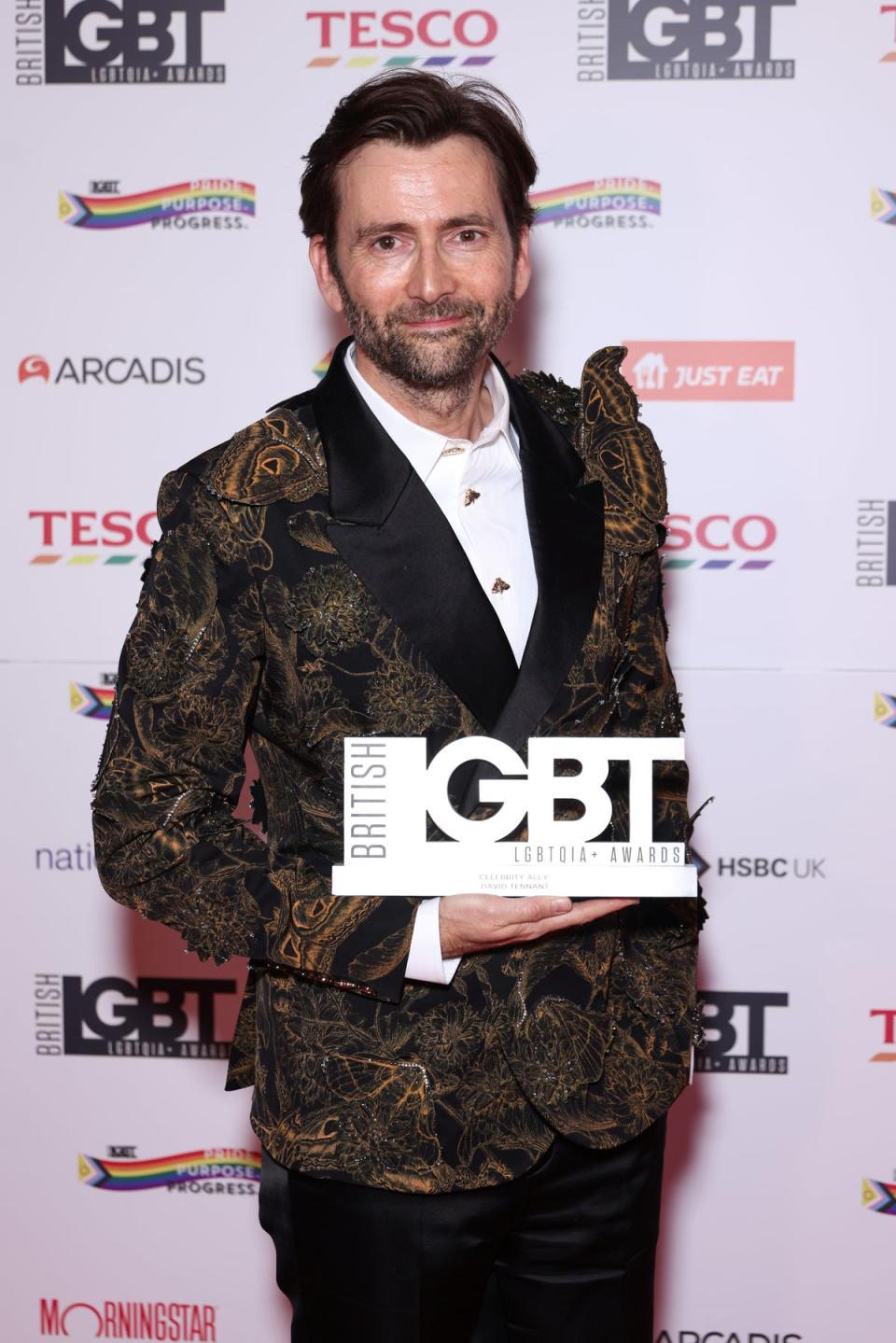 Tennant won an award for his support earlier this year (Getty Images)