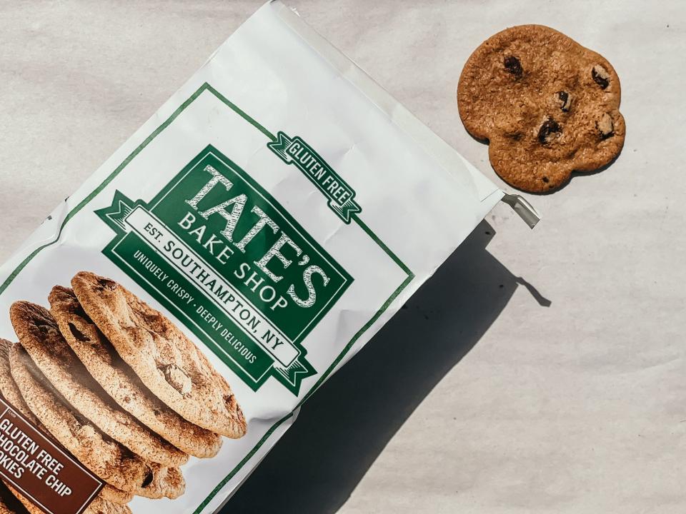 bag of tate's gluten-free chocolate-chip cookies