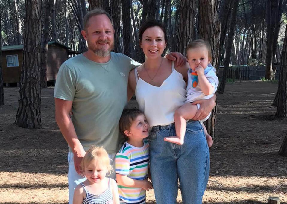  Etienne Pansegrauw with his wife Abby and their children - PA/Etienne Pansegrauw