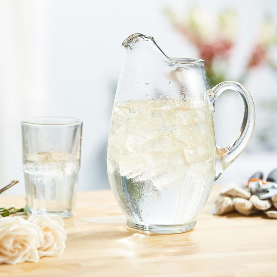 The pitcher on a counter