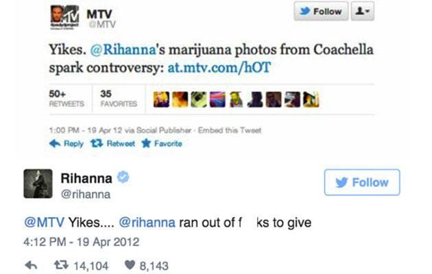 What about when she told MTV to STFU?