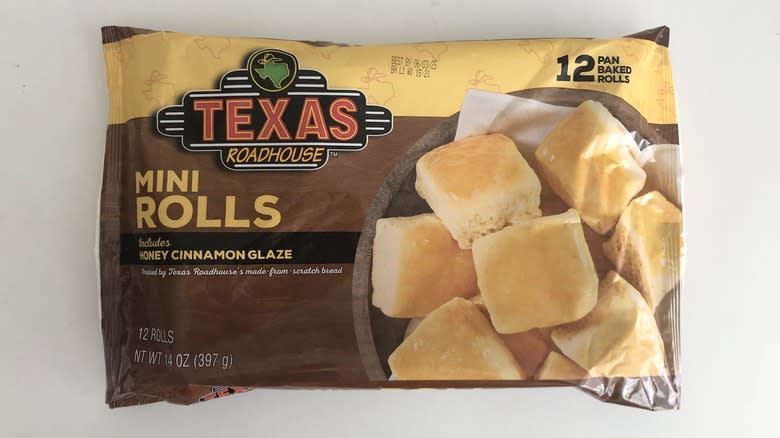 Texas Roadhouse frozen mini rolls pack