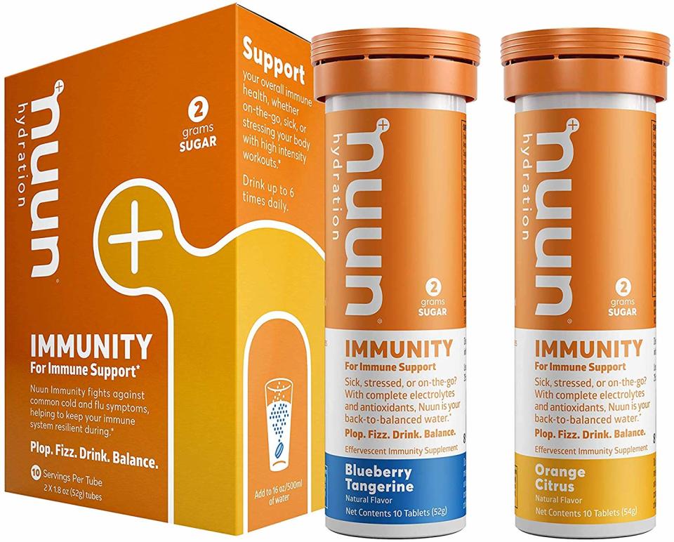 Nuun Immunity: Antioxidant Immune Support Hydration Supplement with Vitamin C, Zinc, Turmeric, Elderberry, Ginger, Echinacea, and Electrolytes