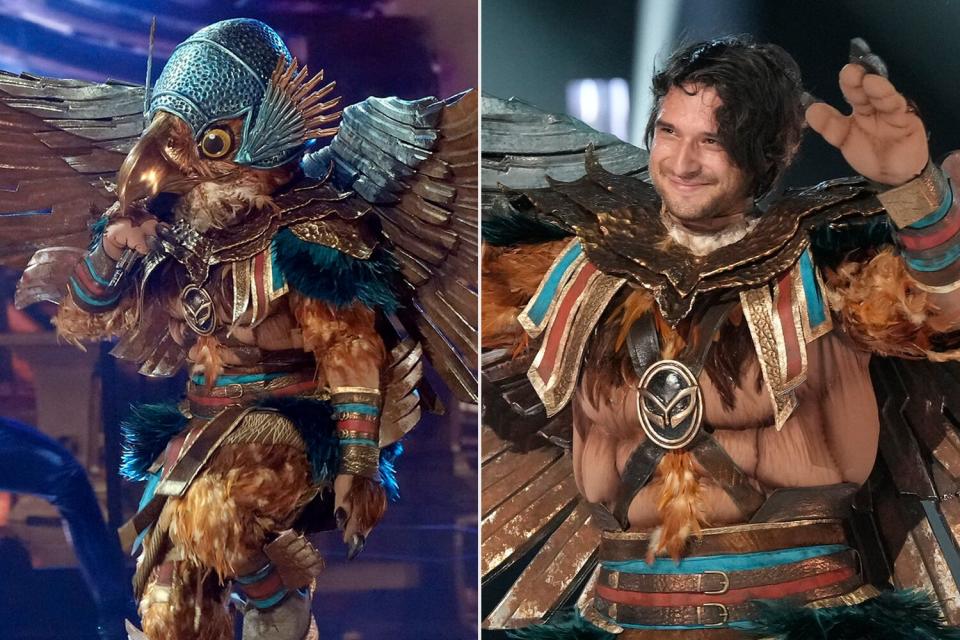 Hawk and Tyler Posey on the Masked Singer