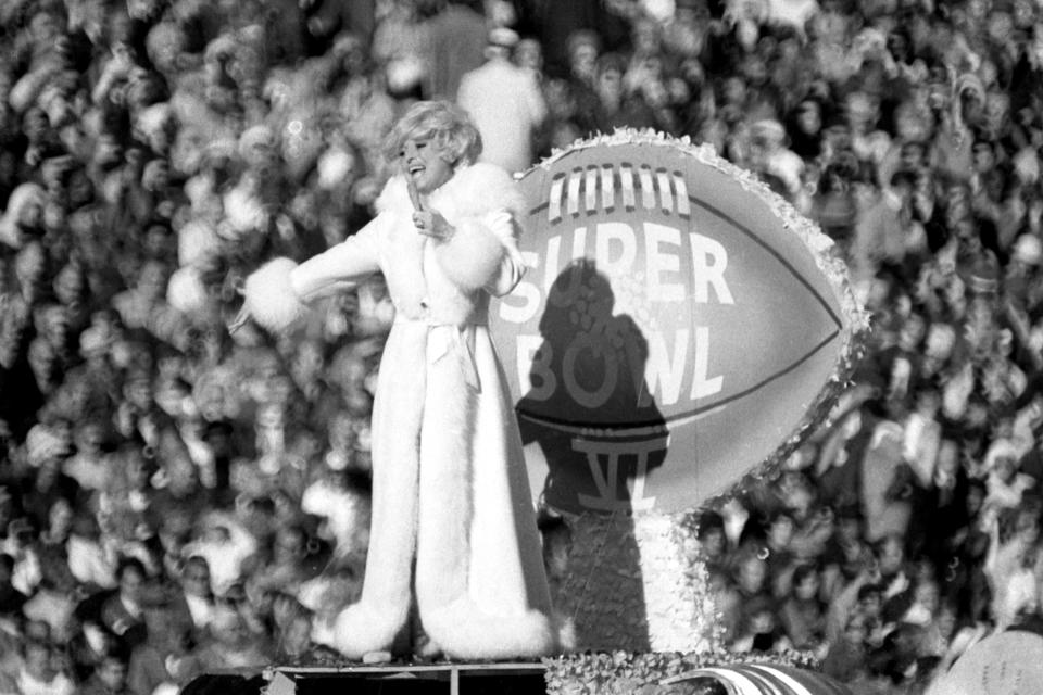 Channing performs during halftime of Super Bowl VI on Jan. 16, between the Miami Dolphins and the Dallas Cowboys at Tulane Stadium in New Orleans.