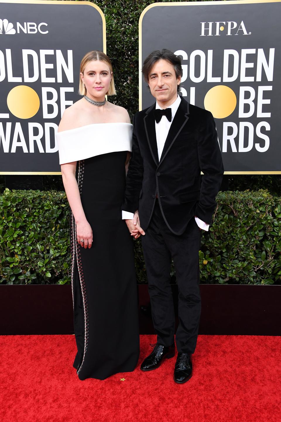 Greta Gerwig and Noah Baumbach golden globes