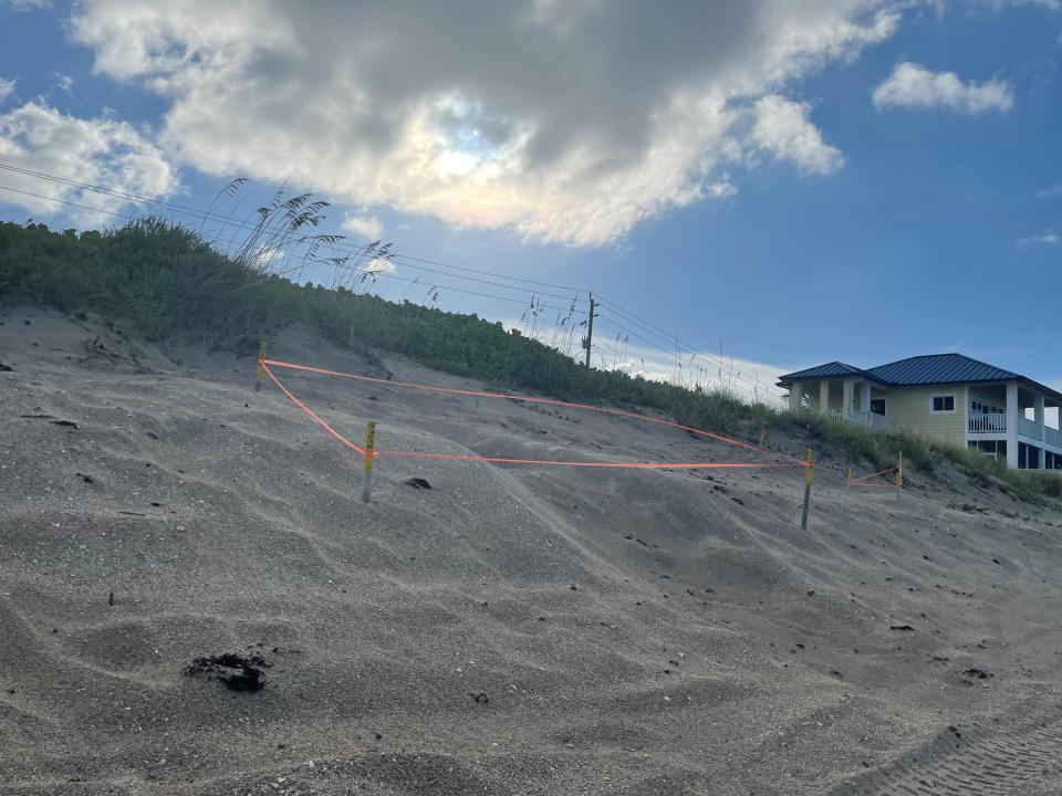 A Stuart man died after sand collapsed over him in a dune on a Hutchinson Island beach south of House of Refuge Aug. 8, 2022, according to the Martin County Sheriff's Office. A woman surveying the beach for turtle nesting sites found Sean Alexander Nagel, 37, dead after seeing a part of his body protruding from the sand.