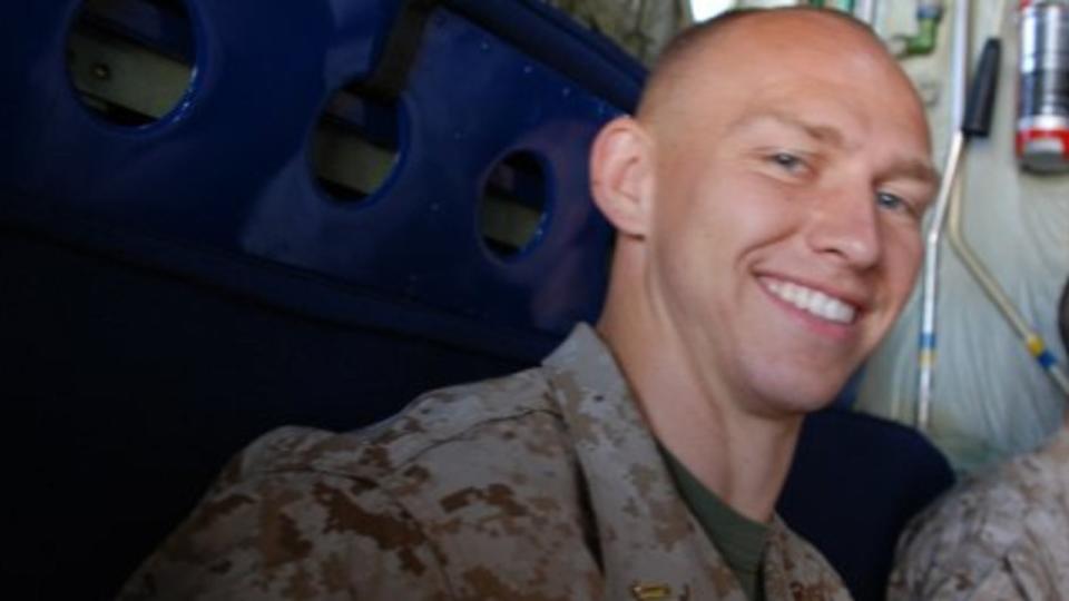 Major Tobin Lewis, 39, was commissioned in the Marines in 2008. Picture: Supplied