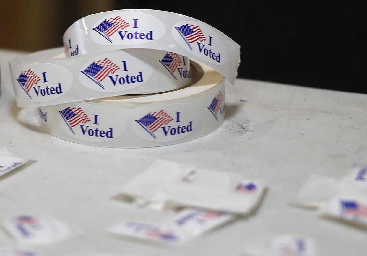 Stickers for voters in Nueces County