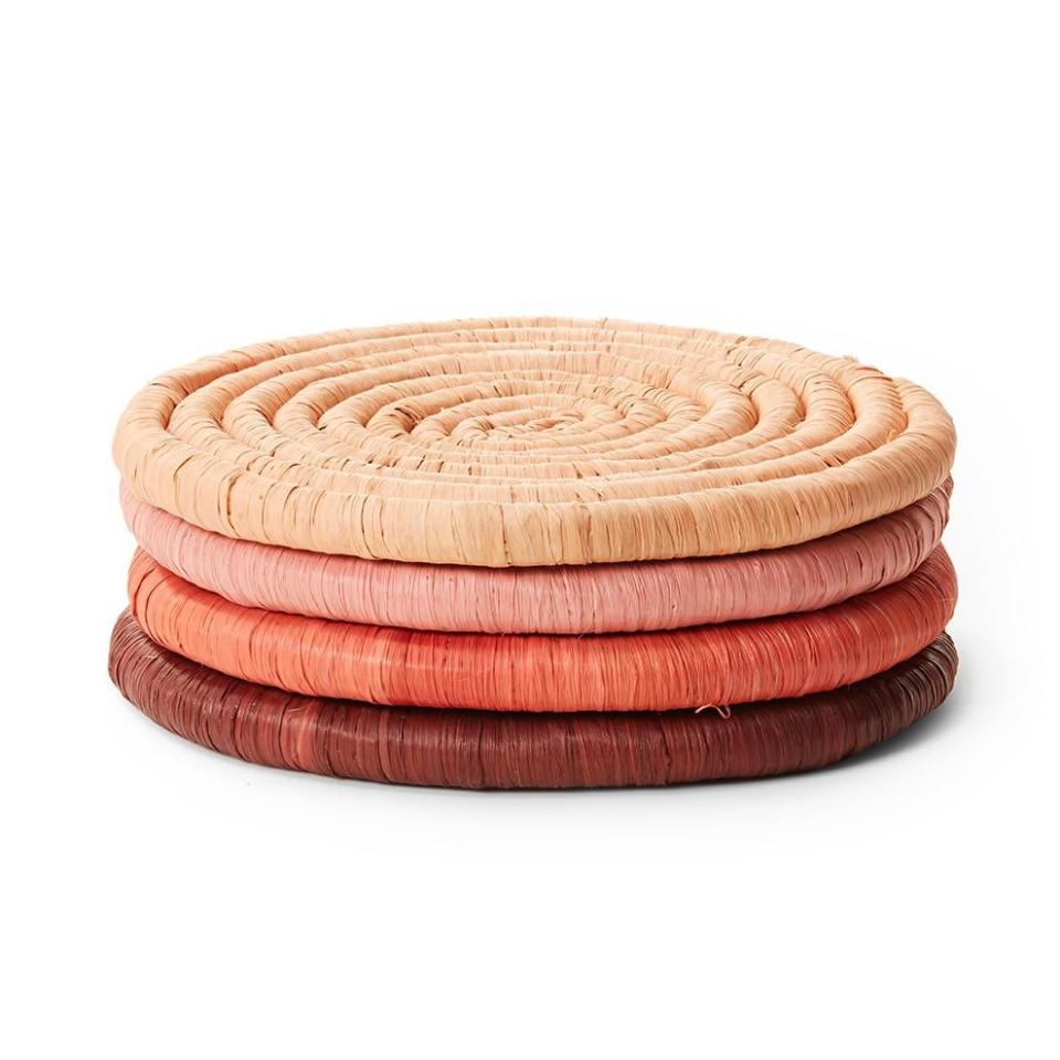 21) Ombré Pink Coasters