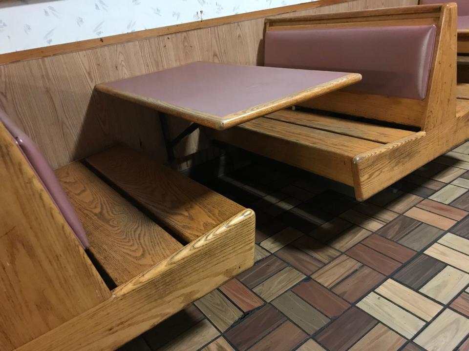 Inside an abandoned Burger King in Concord Mall, Wilmington, Delaware