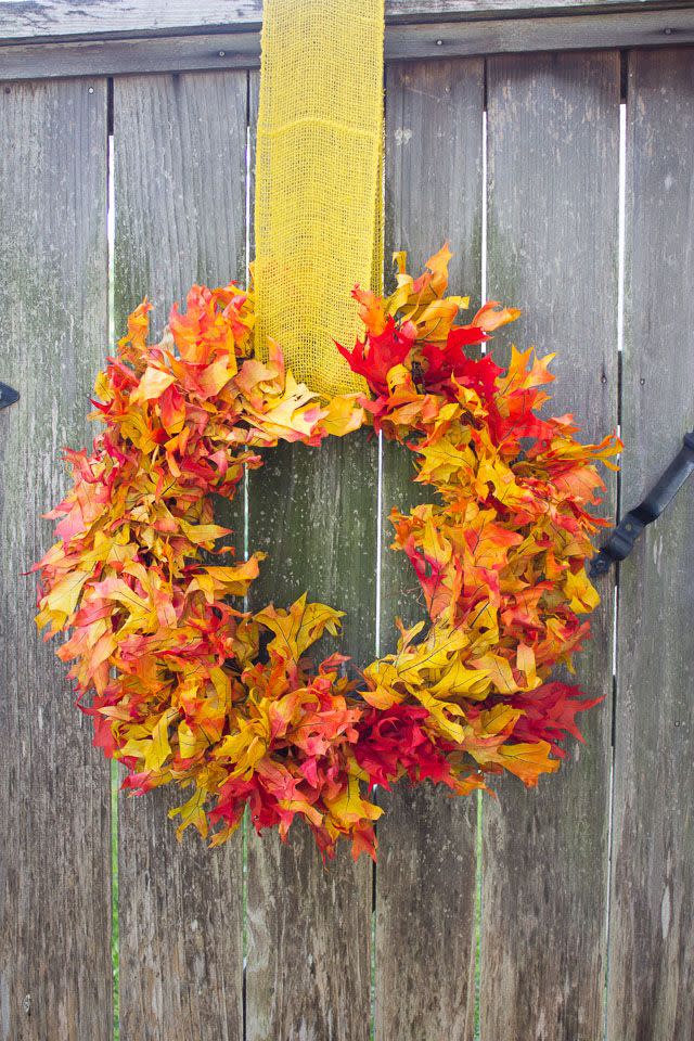 Fall Leaf Wreath