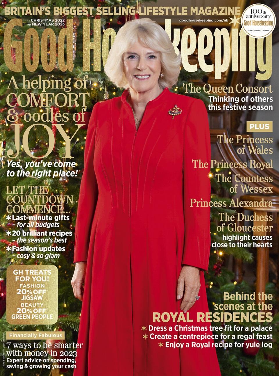 Queen Camilla on the cover of Good Housekeeping