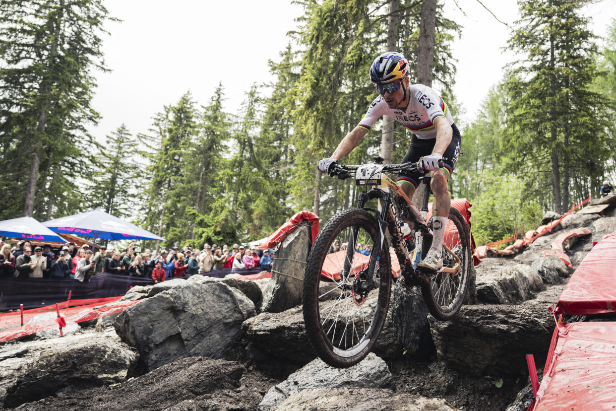 Tom Pidcock became the youngest rider to take an Olympic mountain bike title when he won in 2021 (Handout photo provided by Red Bull/PA)