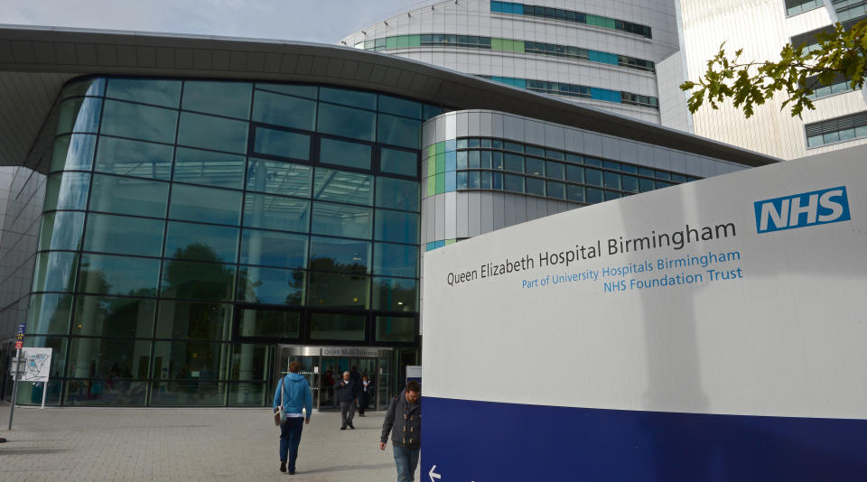 A general view of the Queen Elizabeth Hospital is pictured in Birmingham, central England on October 15, 2012. A teenage Pakistani rights activist was flown to Britain for specialist long-term care on Monday after being shot in the head by the Taliban for campaigning for the right to education. Malala Yousafzai, 14, who was attacked on her school bus in the former Taliban stronghold of the Swat valley last Tuesday, was sent abroad at a time when her condition is 