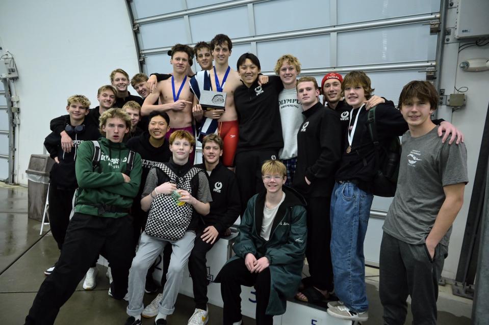 Olympus High School boys swimming team won the Region 6 championship on Friday. | Provided by Olympus