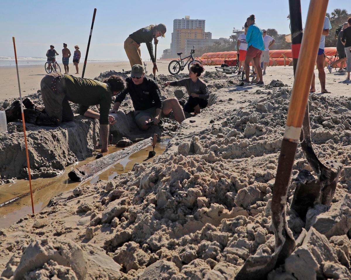 Florida archaeologists believe Daytona Beach Shores mystery object to