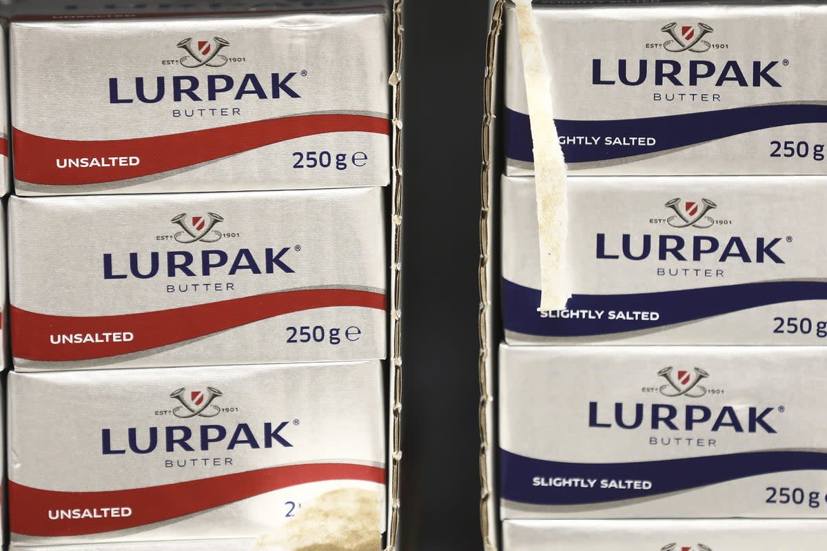 Lurpak customers have voiced their complaints after the size of packs of butter have been reduced  (Bloomberg via Getty Images)