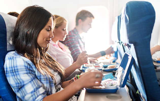 Plane food is generally bland because your tastebuds are affected by altitude. Photo: Getty