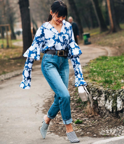 A Floral Blouse