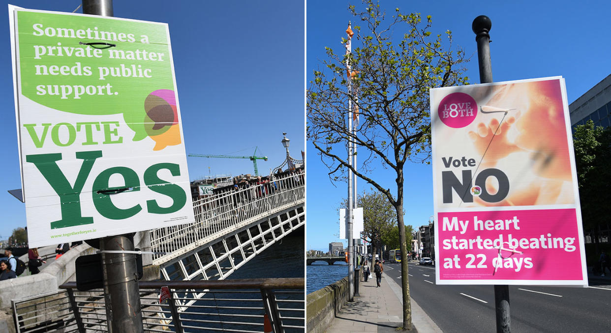 Ireland is voting on whether or not to repeal the country’s Eighth Amendment. (Photo: Getty Images)