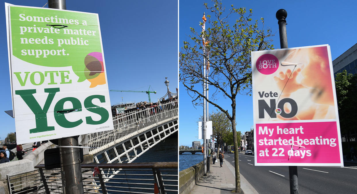 Ireland is voting on whether or not to repeal the country’s Eighth Amendment (Getty Images)