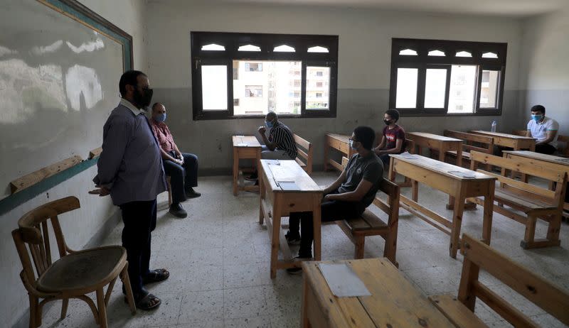 High school exams in Egypt