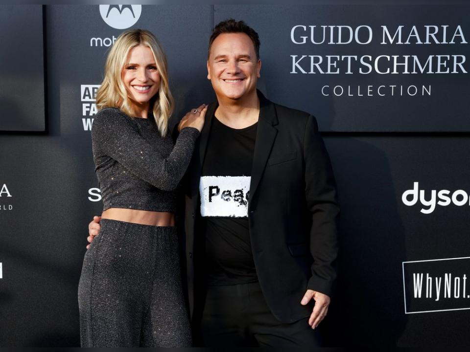 Michelle Hunziker und Guido Maria Kretschmer sind seit Jahren gut befreundet. (Bild: About You Fashion Week Milano 2022_GMK Collection)