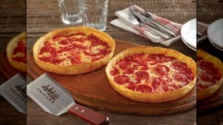 Deep-dish pizza