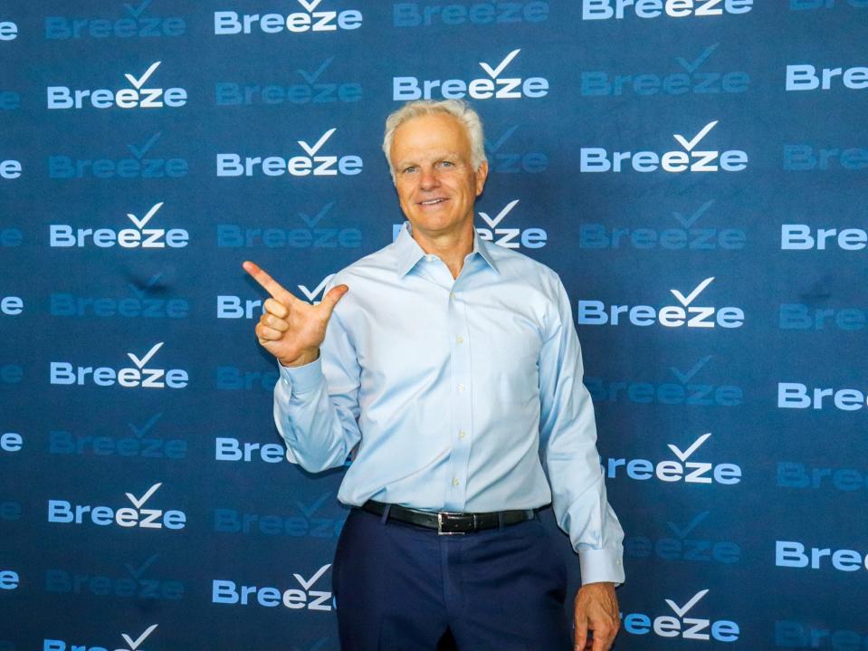 Breeze Airways Inaugural Flight David Neeleman