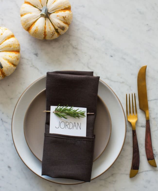 Rosemary Sprig Place Card